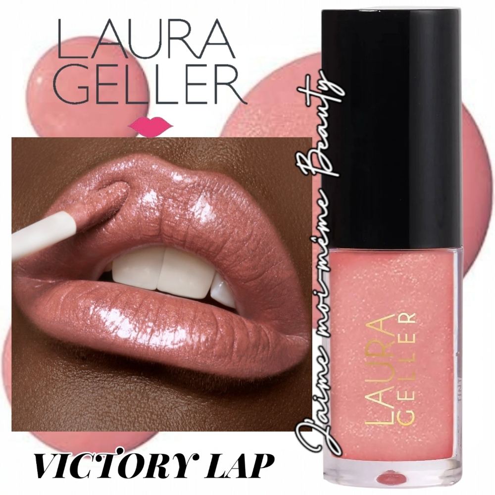 Laura Geller Victory Lap Tinted Lip Oil Gloss - Shimmering Milky Pink